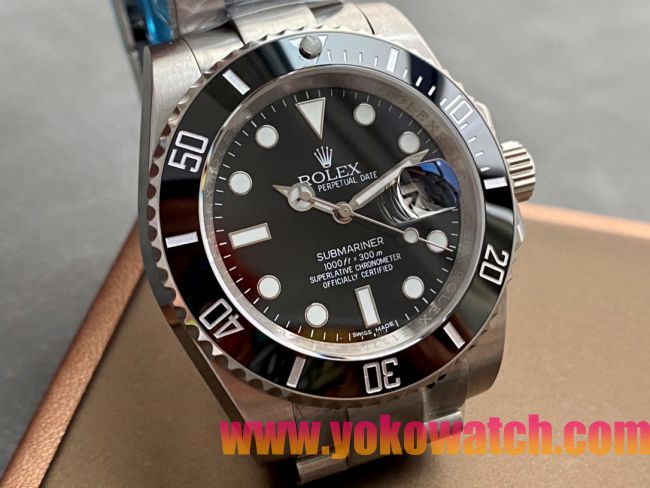 ロレックスコピー サブマリーナー（SUB）40mm 126610LN“ブラック・ベゼル＋ブラック・ダイヤル＋ステンレススチールケース＋オイスターブレスレット” メンズ専用モデル 