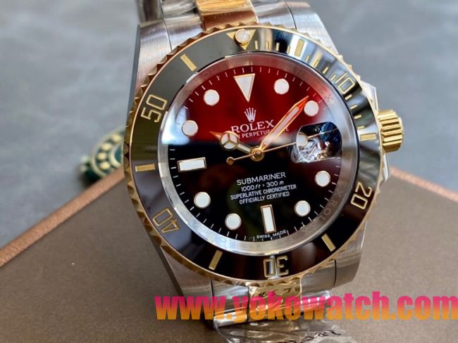 ロレックスコピー サブマリーナー（SUB）40mm 126613LN“間金・ブラック・ベゼル＋ブラック・ダイヤル＋ステンレススチール＆ゴールドケース＋オイスターブレスレット” メンズ専用モデル