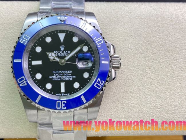 ロレックスコピー サブマリーナー（SUB）40mm 126610LN“新・ブルー・ベゼル＋ブラック・ダイヤル＋ステンレススチールケース＋オイスターブレスレット” メンズ専用モデル