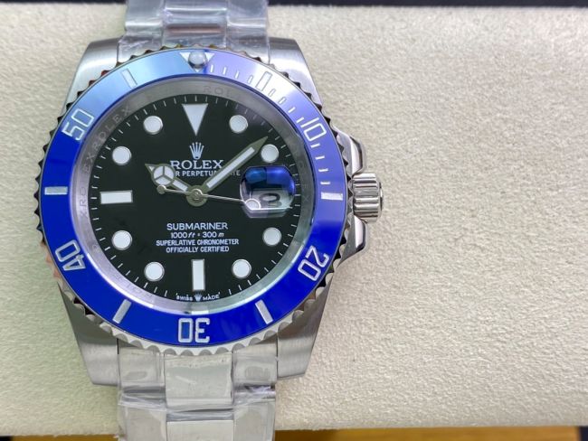 ロレックスコピー サブマリーナー（SUB）40mm 126610LN“新・ブルー・ベゼル＋ブラック・ダイヤル＋ステンレススチールケース＋オイスターブレスレット” メンズ専用モデル