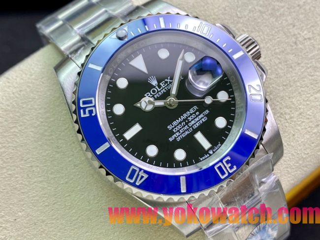 ロレックスコピー サブマリーナー（SUB）40mm 126610LN“新・ブルー・ベゼル＋ブラック・ダイヤル＋ステンレススチールケース＋オイスターブレスレット” メンズ専用モデル