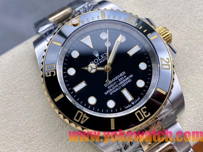 ロレックスコピー サブマリーナー（SUB）41mm 126613LN“間金・無歴・ブラック・ベゼル＋ブラック・ダイヤル＋ステンレススチール＆ゴールドケース＋オイスターブレスレット” メンズ専用モデル