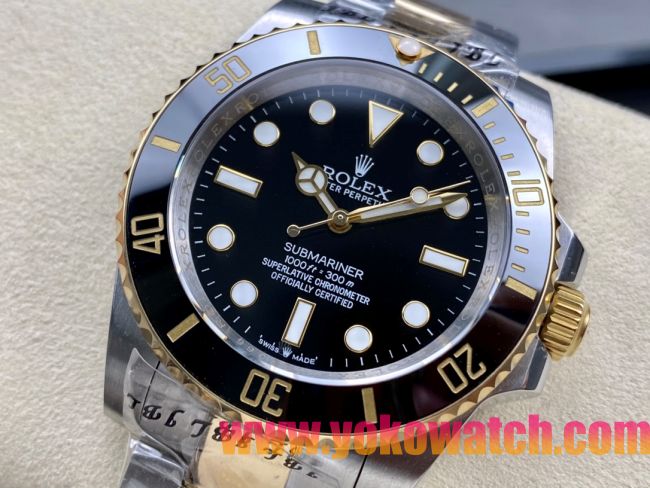 ロレックスコピー サブマリーナー（SUB）41mm 126613LN“間金・無歴・ブラック・ベゼル＋ブラック・ダイヤル＋ステンレススチール＆ゴールドケース＋オイスターブレスレット” メンズ専用モデル
