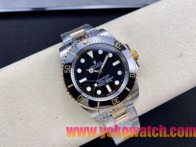 ロレックスコピー サブマリーナー（SUB）41mm 126613LN“間金・無歴・ブラック・ベゼル＋ブラック・ダイヤル＋ステンレススチール＆ゴールドケース＋オイスターブレスレット” メンズ専用モデル