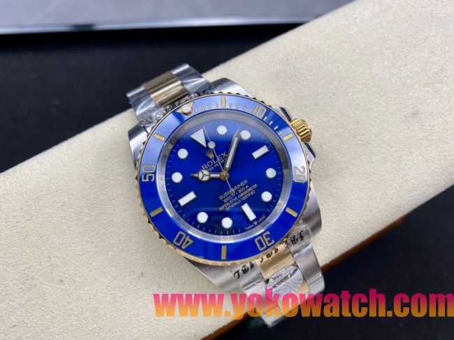 ロレックスコピー サブマリーナー（SUB）41mm 126613LB“間金・無歴・ブルー・ベゼル＋ブルー・ダイヤル＋ステンレススチール＆ゴールドケース＋オイスターブレスレット” メンズ専用モデル