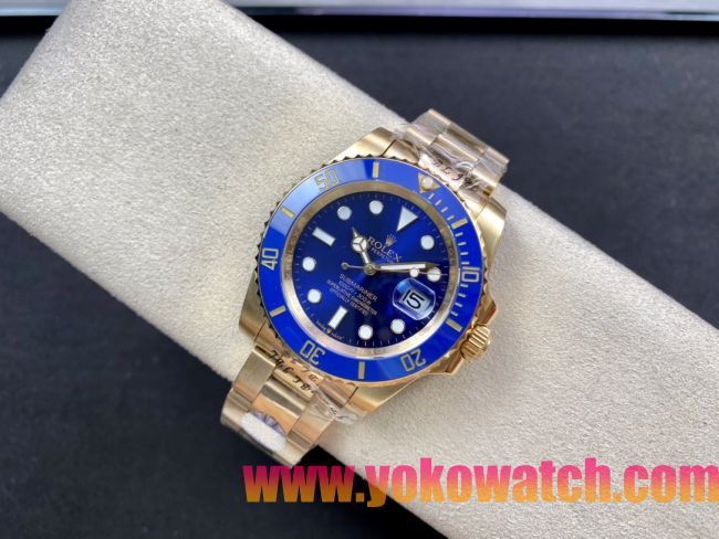 ロレックスコピー サブマリーナー（SUB）41mm 126618LB“全金・無歴・ブルー・ベゼル＋ブルー・ダイヤル＋ゴールドケース＋オイスターブレスレット” メンズ専用モデル