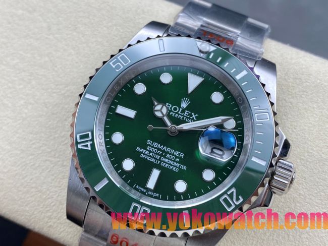 ロレックスコピー サブマリーナー（SUB）40mm “緑・無歴・グリーン・ベゼル＋グリーン・ダイヤル＋ステンレススチールケース＋オイスターブレスレット” メンズ専用モデル