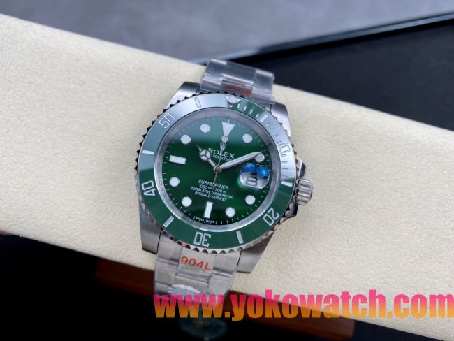 ロレックスコピー サブマリーナー（SUB）40mm “緑・無歴・グリーン・ベゼル＋グリーン・ダイヤル＋ステンレススチールケース＋オイスターブレスレット” メンズ専用モデル