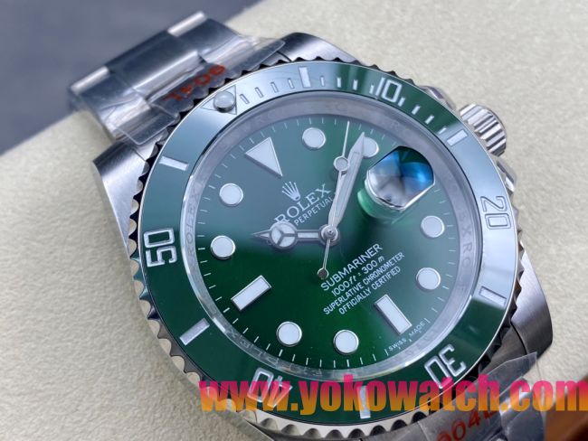 ロレックスコピー サブマリーナー（SUB）40mm “緑・無歴・グリーン・ベゼル＋グリーン・ダイヤル＋ステンレススチールケース＋オイスターブレスレット” メンズ専用モデル
