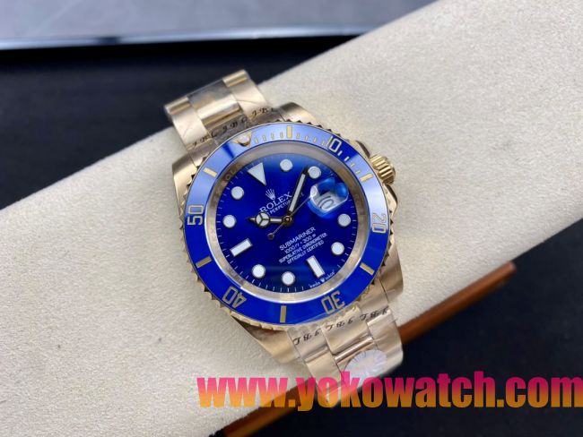 ロレックスコピー サブマリーナー（SUB）41mm 126618LB“全金・無歴・ブルー・ベゼル＋ブルー・ダイヤル＋ゴールドケース＋オイスターブレスレット” メンズ専用モデル