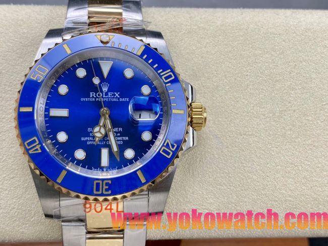 ロレックスコピー サブマリーナー（SUB）40mm 126613LB“間金・無歴・ブルー・ベゼル＋ブルー・ダイヤル＋ステンレススチール＆ゴールドケース＋オイスターブレスレット” メンズ専用モデル