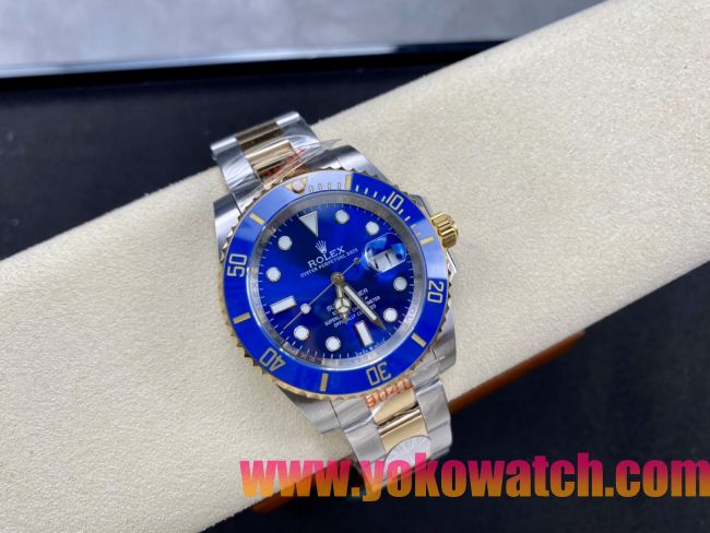 ロレックスコピー サブマリーナー（SUB）40mm 126613LB“間金・無歴・ブルー・ベゼル＋ブルー・ダイヤル＋ステンレススチール＆ゴールドケース＋オイスターブレスレット” メンズ専用モデル
