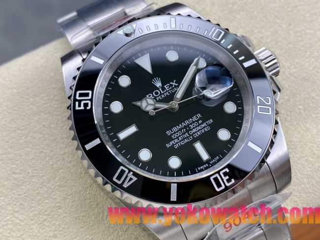 ロレックスコピー サブマリーナー（SUB）40mm 126610LN“ブラック・ベゼル＋ブラック・ダイヤル＋ステンレススチールケース＋オイスターブレスレット” メンズ専用モデル