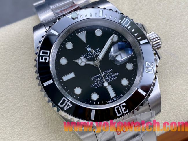 ロレックスコピー サブマリーナー（SUB）41mm 126610LN“ブラック・ベゼル＋ブラック・ダイヤル＋ステンレススチールケース＋オイスターブレスレット” メンズ専用モデル