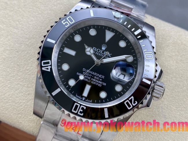 ロレックスコピー サブマリーナー（SUB）41mm 126610LN“ブラック・ベゼル＋ブラック・ダイヤル＋ステンレススチールケース＋オイスターブレスレット” メンズ専用モデル