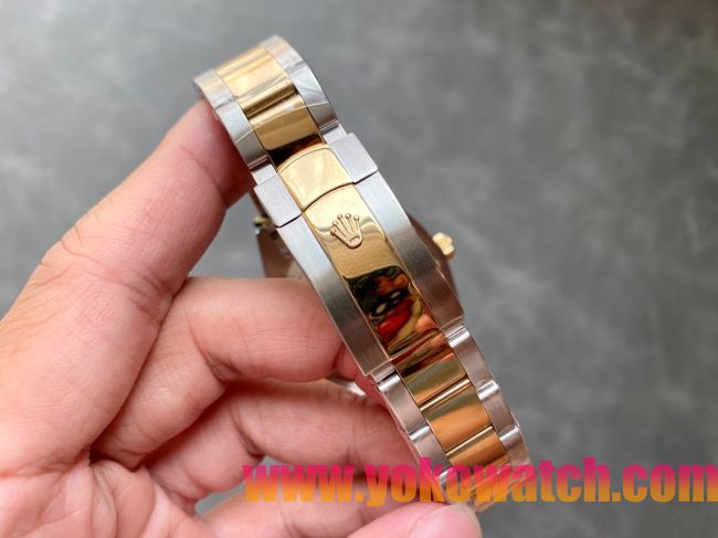 ロレックスコピー・スカイダイバー（SKY-DWELLER）40mm 326138“ブラック・ダイヤル＋イエローゴールドベゼル＋ステンレススチールブレスレット” メンズ専用モデル