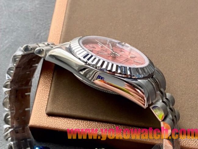 ロレックスコピー・デイトジャスト（DATEJUST）31mm 279174“ピンクダイヤル＋ステンレススチールベゼル＋ステンレススチールブレスレット” レディース専用モデル