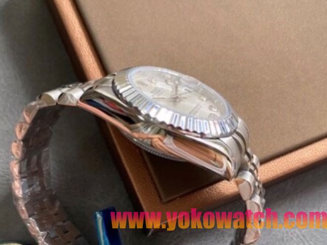 ロレックスコピー・デイトジャスト（DATEJUST）31mm 279160R“ダイヤモンドインデックス＋ホワイトダイヤル” レディース専用モデル