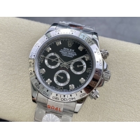 ロレックススーパーコピー コスモグラフ デイトナ 40mm RX002“ブラックダイヤル・ダイヤモンドインデックス” モデル