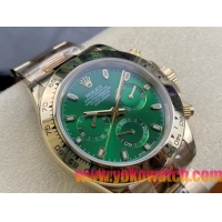 ロレックススーパーコピー コスモグラフ デイトナ 40mm RX003“グリーンダイヤル・ゴールドケース” モデル