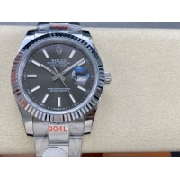 ロレックスコピー デイトジャスト 41mm 126300“グレーダイヤル・インデックスベゼル” メンズ／ユニセックスモデル