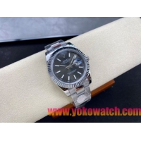 ロレックスコピー デイトジャスト 41mm 126300“グレーダイヤル・インデックスベゼル” メンズ／ユニセックスモデル