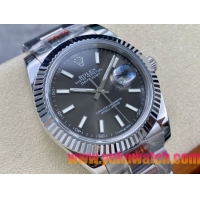 ロレックスコピー デイトジャスト 41mm 126300“グレーダイヤル・インデックスベゼル” メンズ／ユニセックスモデル