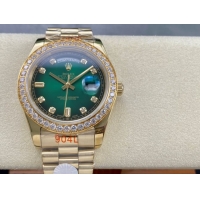 ロレックスコピー デイトナ 40mm 228238“エメラルドグリーンダイヤル・ダイヤモンドベゼル・全金仕様” レディース／ユニセックスモデル