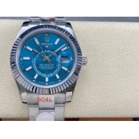 ロレックスコピー スカイ・ドウェラー 42mm 326934“ターコイズブルーダイヤル・リングコマンドベゼル” メンズモデル