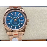 ロレックスコピー スカイ・ドウェラー 42mm 326935“サファイアブルーダイヤル・エバーローズゴールド仕様” メンズモデル 