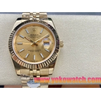 ロレックスコピー デイトジャスト 41mm 126334“シャンパンダイヤル・エバーローズゴールドベゼル・ツートーン仕様” メンズ／ユニセックスモデル 