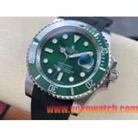 ロレックスコピー サブマリーナー 40mm 126610LV“グリーンダイアル・グリーンセラミックベゼル・904Lステンレス仕様” ユニセックスモデル