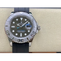 ロレックスコピー ヤチトーマスター 40mm 126622“ダークグレー文字盤・シルバーベゼル・904Lステンレス仕様・超強力アイスブルー夜光” ユニセックスモデル