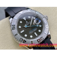 ロレックスコピー ヤチトーマスター 40mm 126622“ダークグレー文字盤・シルバーベゼル・904Lステンレス仕様・超強力アイスブルー夜光” ユニセックスモデル