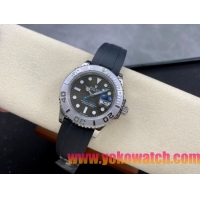 ロレックスコピー ヤチトーマスター 40mm 126622“ダークグレー文字盤・シルバーベゼル・904Lステンレス仕様・超強力アイスブルー夜光” ユニセックスモデル