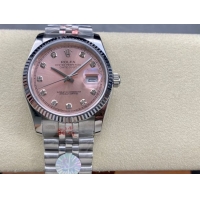 ロレックスコピー デイトジャスト 36mm 278274“ピンクマザーオブパール文字盤・ダイヤモンドインデックス＋904Lステンレスケース／ブレスレット” レディースモデル  