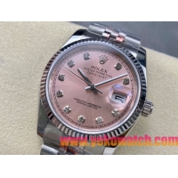 ロレックスコピー デイトジャスト 36mm 278274“ピンクマザーオブパール文字盤・ダイヤモンドインデックス＋904Lステンレスケース／ブレスレット” レディースモデル  