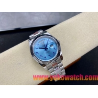 ロレックスコピー デイデイト（Day-Date）40mm 228206“ミッドナイトブルー文字盤・アラビア数字インデックス＋リングコマンド機能搭載三角坑紋ベゼル（光圈）＋ブレスレット” メンズ専用モデル
