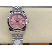 ロレックスコピー デイトジャスト（Datejust）31mm 279384“ピンクシェル文字盤・バトンインデックス＋スムースベゼル＋ブレスレット” レディース専用モデル 