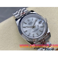 ロレックスコピー デイトジャスト（Datejust）31mm 279384“ホワイト文字盤・バトンインデックス＋リングコマンド機能搭載三角坑紋ベゼル＋ブレスレット” レディース専用モデル