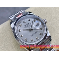 ロレックスコピー デイトジャスト（Datejust）36mm 278274“ダイヤモンドインデックス・ホワイト文字盤＋リングコマンド機能搭載三角坑紋ベゼル＋ブレスレット” レディース専用モデル