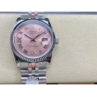 ロレックスコピー デイトジャスト（Datejust）36mm 278240“ピンク文字盤・ダイヤモンドインデックス＋リングコマンド機能搭載三角坑紋ベゼル＋ブレスレット” レディース専用モデル