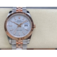 ロレックスコピー デイトジャスト（Datejust）41mm 278240“ホワイト・ハニカム文字盤・ローズゴールドベゼル＋ブレスレット” レディース専用モデル
