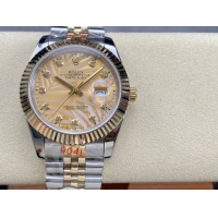 ロレックスコピー デイトジャスト（Datejust）41mm 278240“ゴールド・サンレイ文字盤・ダイヤモンドインデックス＋リングコマンド機能搭載三角坑紋ベゼル＋ブレスレット” レディース専用モデル