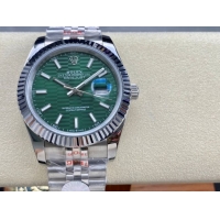 ロレックスコピー デイトジャスト（Datejust）41mm 278240“グリーン・ハニカム文字盤・バトン型インデックス＋リングコマンド機能搭載三角坑紋ベゼル＋ブレスレット” レディース専用モデル