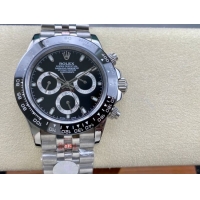 ロレックスコピー コスモグラフ デイトナ（Cosmograph Daytona）40mm 116520“ブラック・ダイヤル・シルバー・サブダイヤル＋ブラック・セラミックベゼル＋オイスターブレスレット” レディース専用モデル