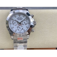 ロレックスコピー コスモグラフ デイトナ（Cosmograph Daytona）40mm 116520“ホワイト・ダイヤル・シルバー・サブダイヤル＋ポリッシュベゼル＋オイスターブレスレット” レディース専用モデル