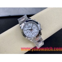 ロレックスコピー コスモグラフ デイトナ（Cosmograph Daytona）40mm 116520“ホワイト・ダイヤル・シルバー・サブダイヤル＋ポリッシュベゼル＋オイスターブレスレット” レディース専用モデル