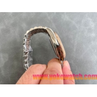 ロレックスコピー デイデイト（Day-Date）41mm 228238“ブラック・ダイヤル＋ダイヤモンド＆ローズゴールドインデックス＋イエローゴールドベゼル＋ステンレスブレスレット” レディース専用モデル