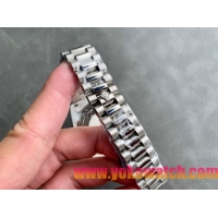 ロレックスコピー デイデイト（Day-Date）41mm 228206“グリーン・ダイヤル＋シルバーインデックス＋ステンレスベゼル＋ステンレスブレスレット” レディース専用モデル
